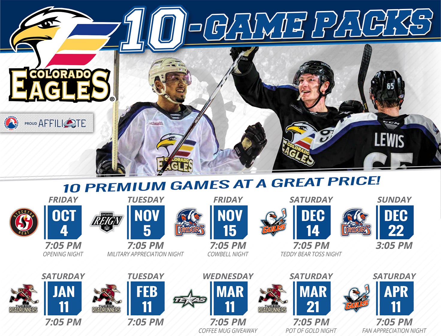 FULL-RUN PACK  Colorado Eagles