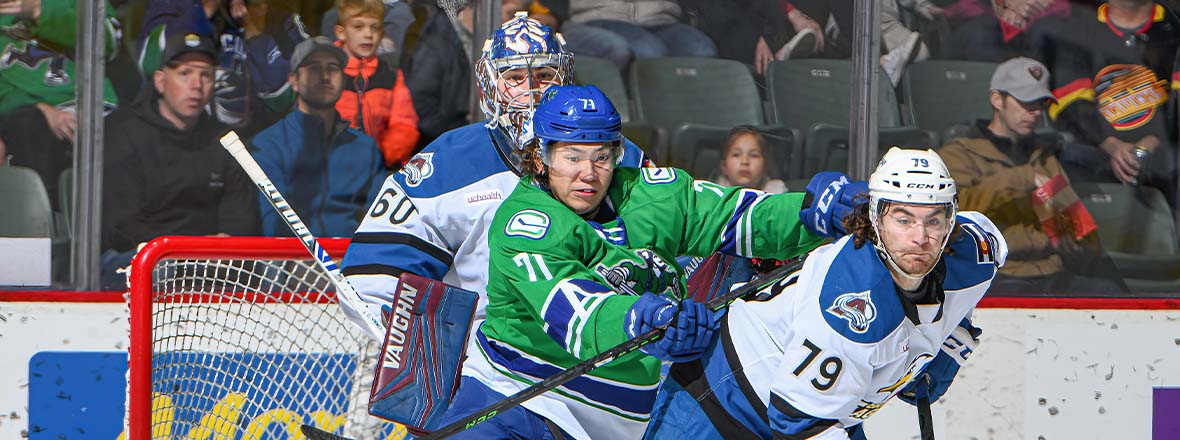 Eagles Rally for Point in 5-4 OT Loss in Abbotsford