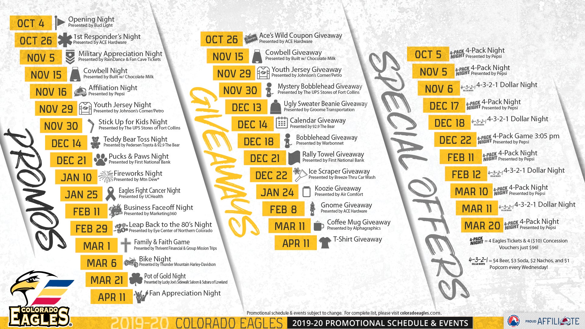 Colorado Eagles Seating Chart