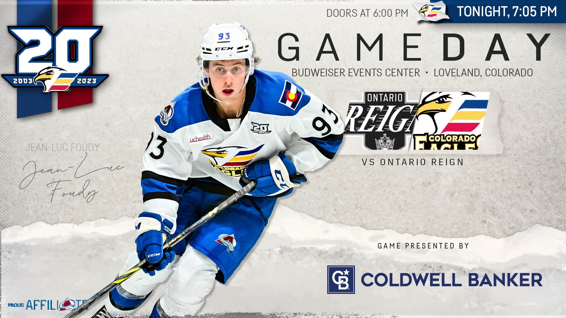 Eagles Begin Four-Game Homestand Against Reign Tonight Colorado Eagles