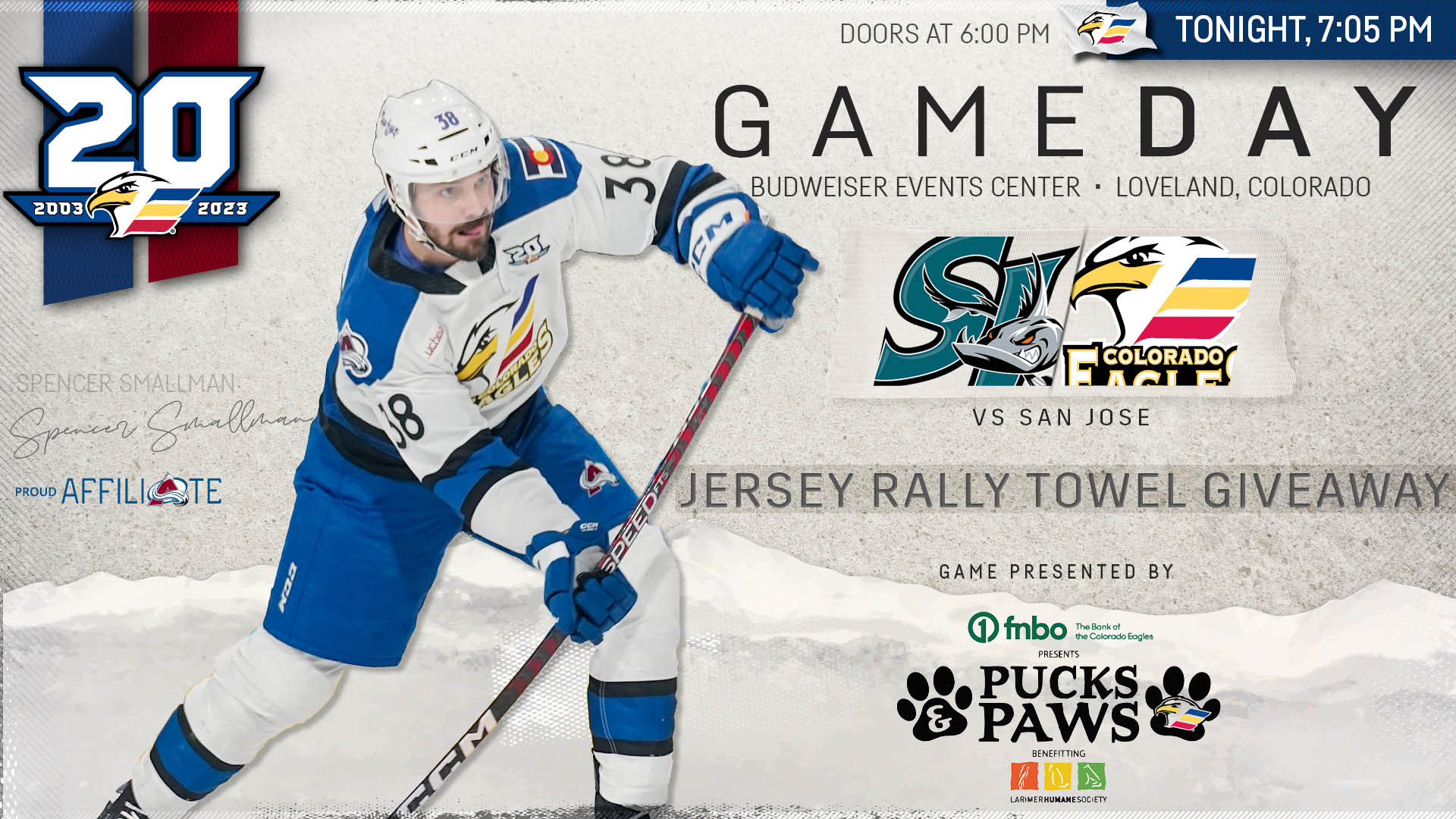 Eagles Host Annual Pucks & Paws Game Against Barracuda Tonight