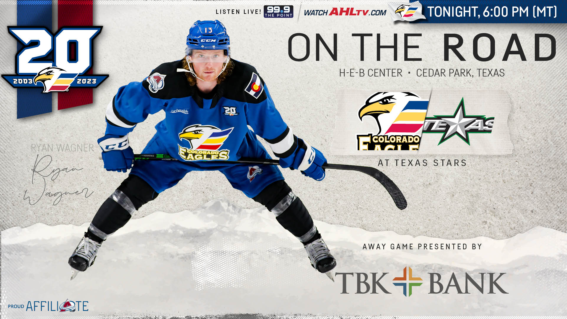 Eagles KickOff Season On The Road Against Texas Colorado Eagles