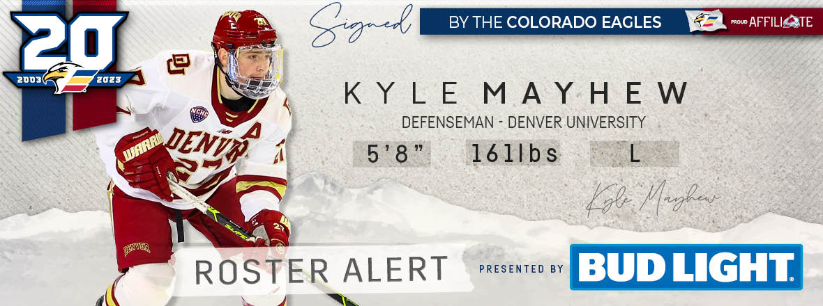 DU Defenseman Kyle Mayhew Signed to AHL Two-Way