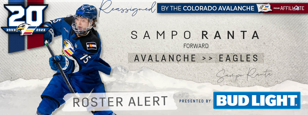 Forward Sampo Ranta Reassigned to Colorado Eagles