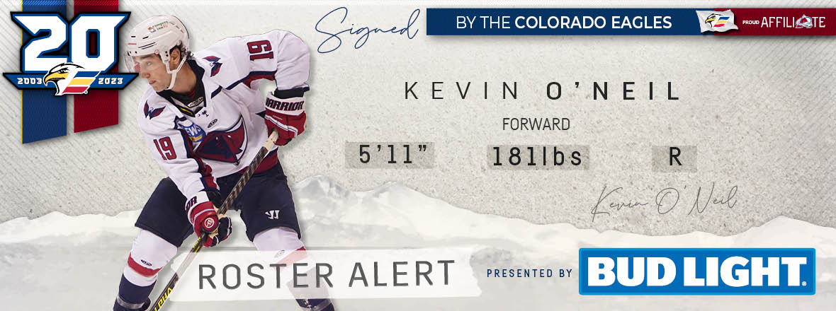Colorado Adds Forward Kevin O’Neil on Professional Tryout Agreement