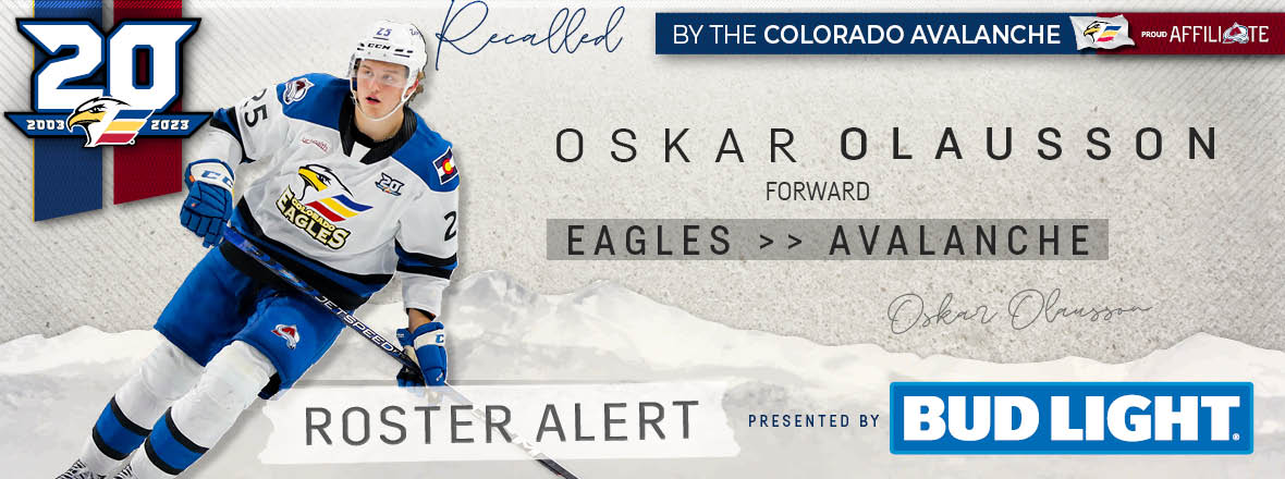Forward Oskar Olausson Recalled by Colorado Avalanche