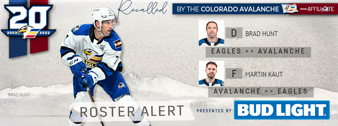 Avalanche Recalls Hunt, Kaut Reassigned