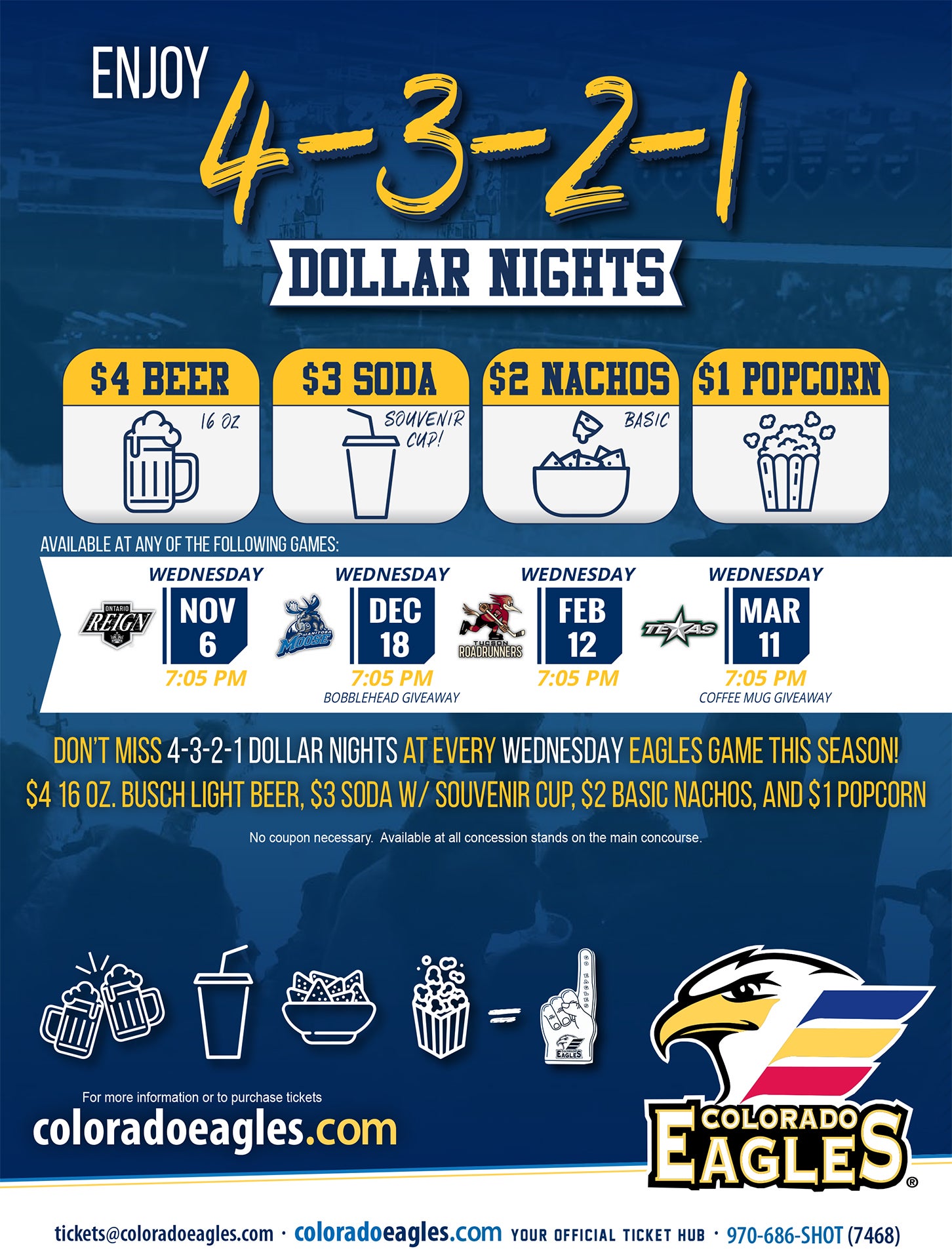 Single Game Tickets Colorado Eagles