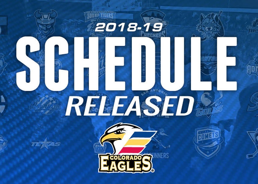 Eagles Announce 2018-19 Regular Season