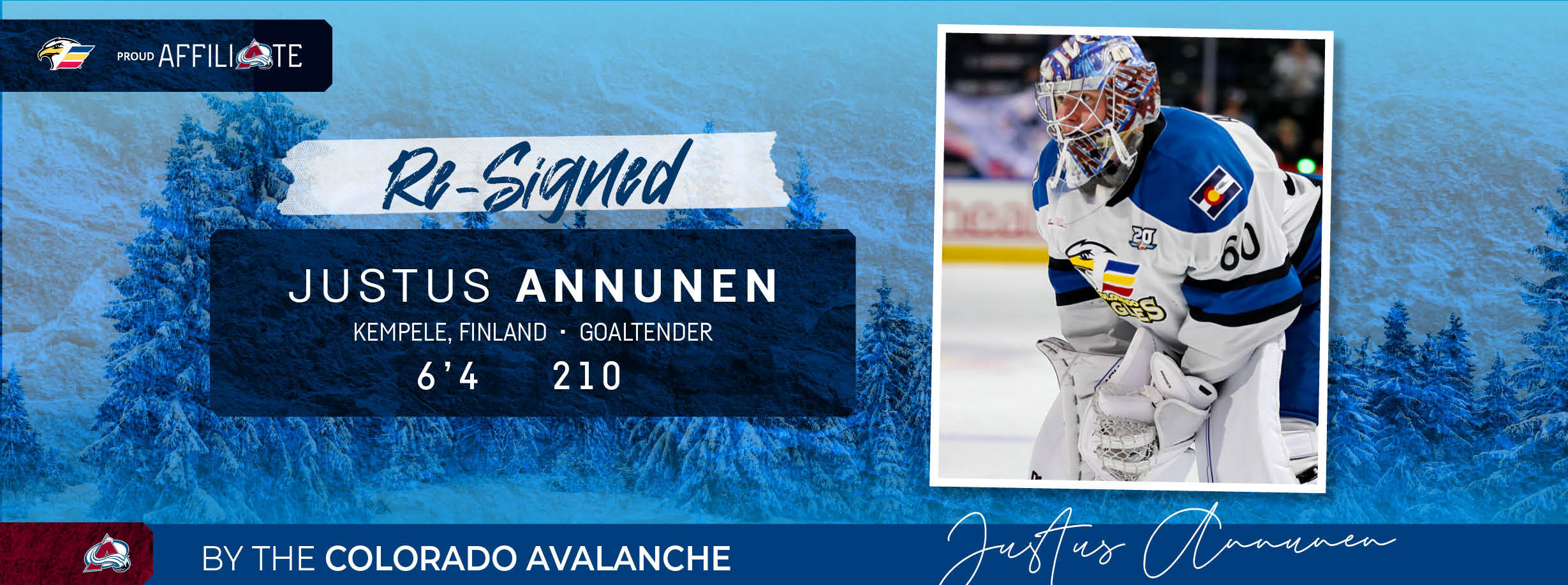 AVALANCHE RE-SIGNS ANNUNEN