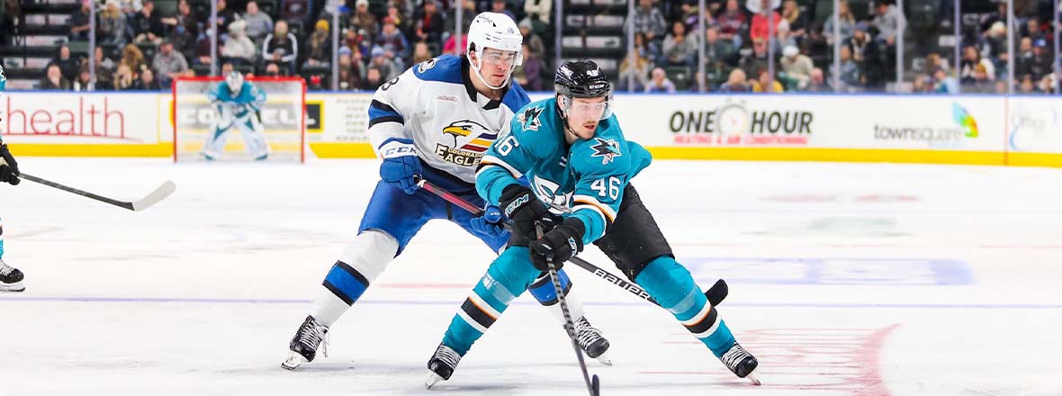 Halbgewachs’ Two-Goals Lead Barracuda to 3-2 Win