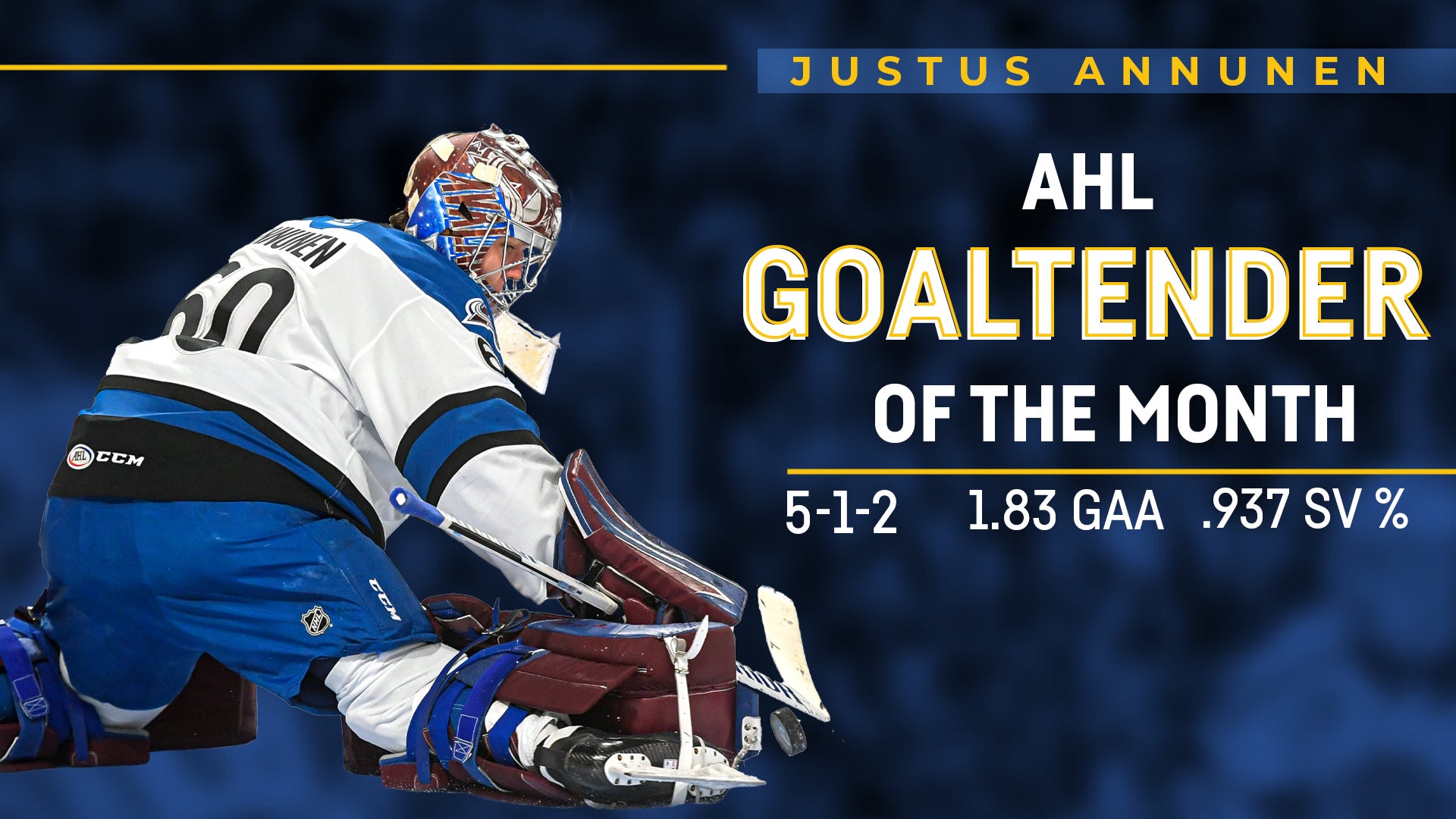 An opportunity awaits for young Avs goalie Justus Annunen: “I know