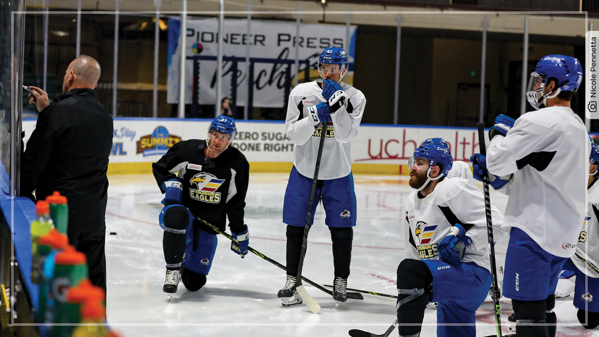 A few of the "Black Aces" squad shown here during one of their daily practices.