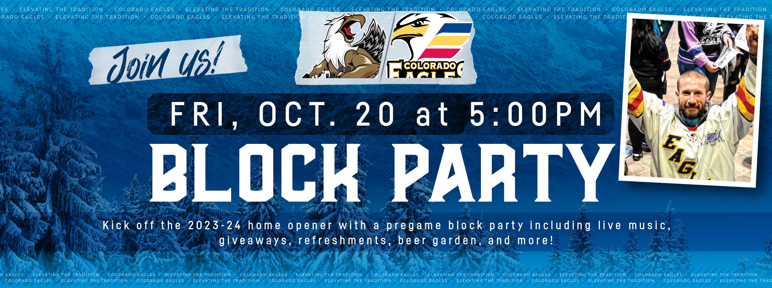 KICK OFF THE HOME OPENER WITH A PRE-GAME BLOCK PARTY!