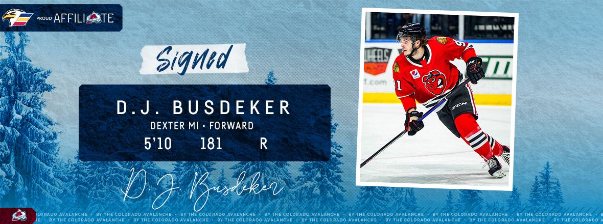 Colorado Eagles Welcome Forward D.J. Busdeker 