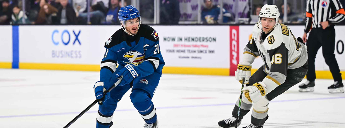 Three-Goal Third Period Lifts Colorado to 5-2 win over Silver Knights