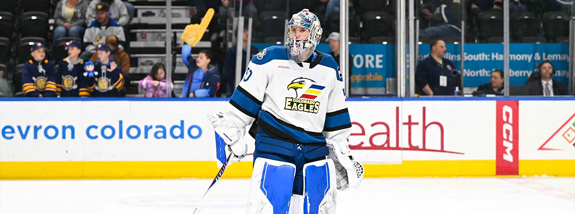 Miner Earns 33-Save Shutout in Eagles 3-0 Blanking of Henderson