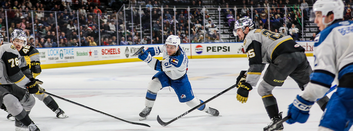 Toporowski Leads Rally in Colorado’s 3-2 OT Victory over Silver Knights