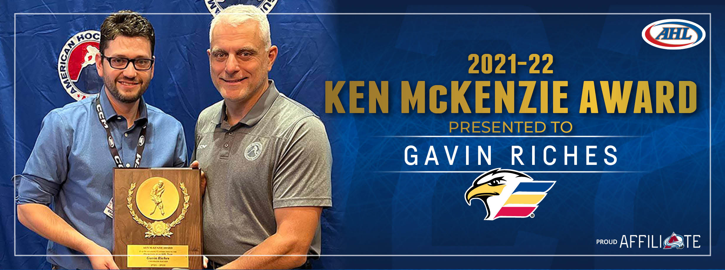 Gavin Riches Wins Ken McKenzie Award