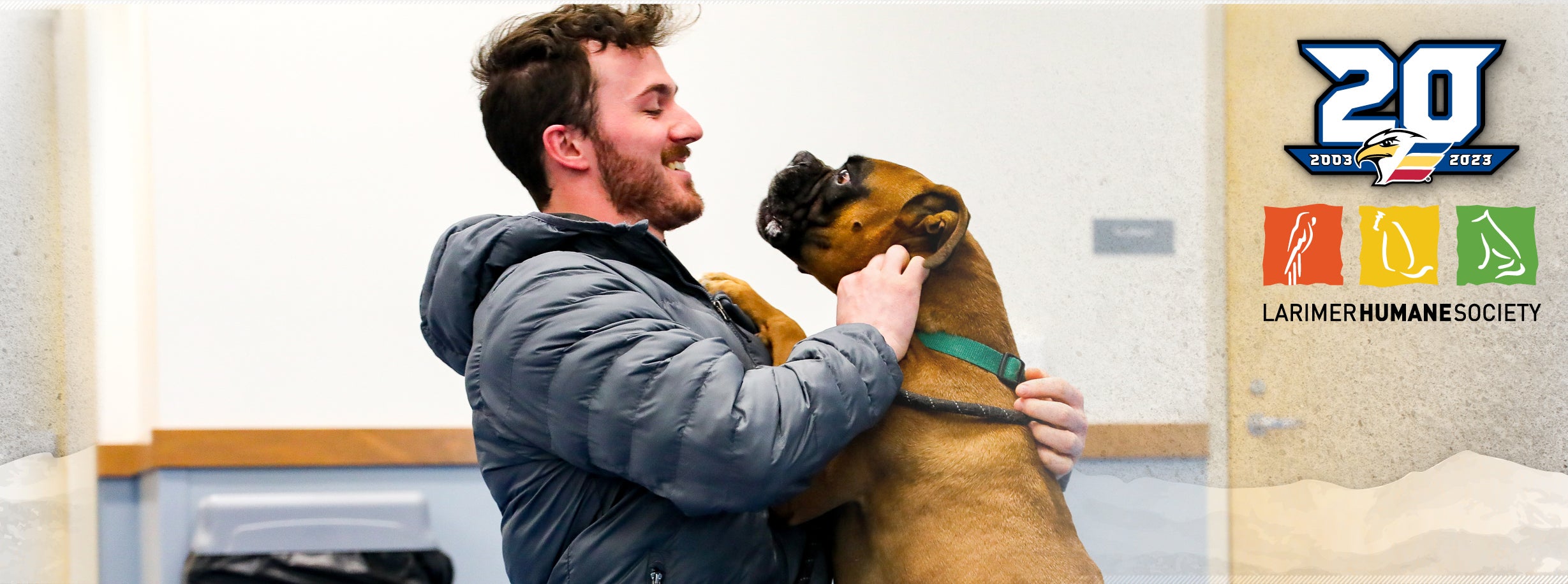 EAGLES PLAYERS VISIT LARIMER HUMANE SOCIETY