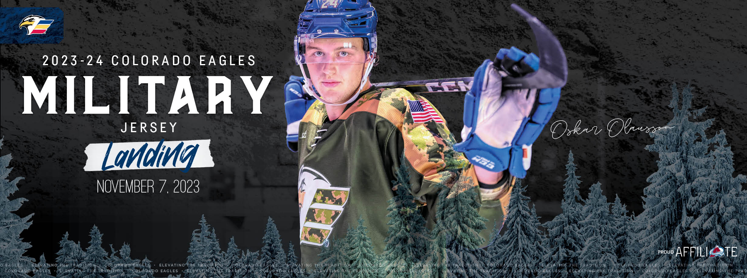 Eagles Announce 2023-24 Military Jersey