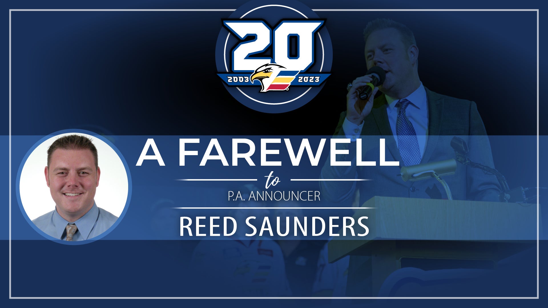 PA Announcer Reed Saunders to Step Away at Conclusion of 202223 Season