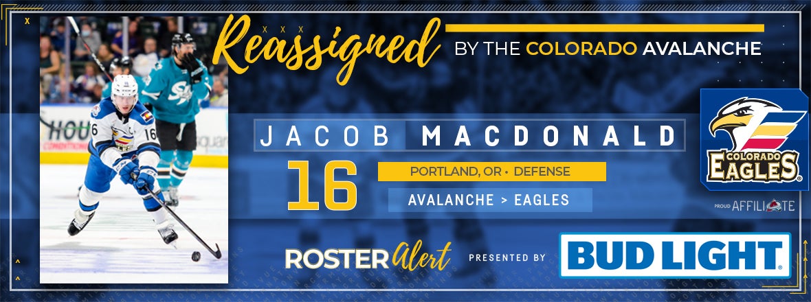  Defenseman Jacob MacDonald Reassigned to Eagles