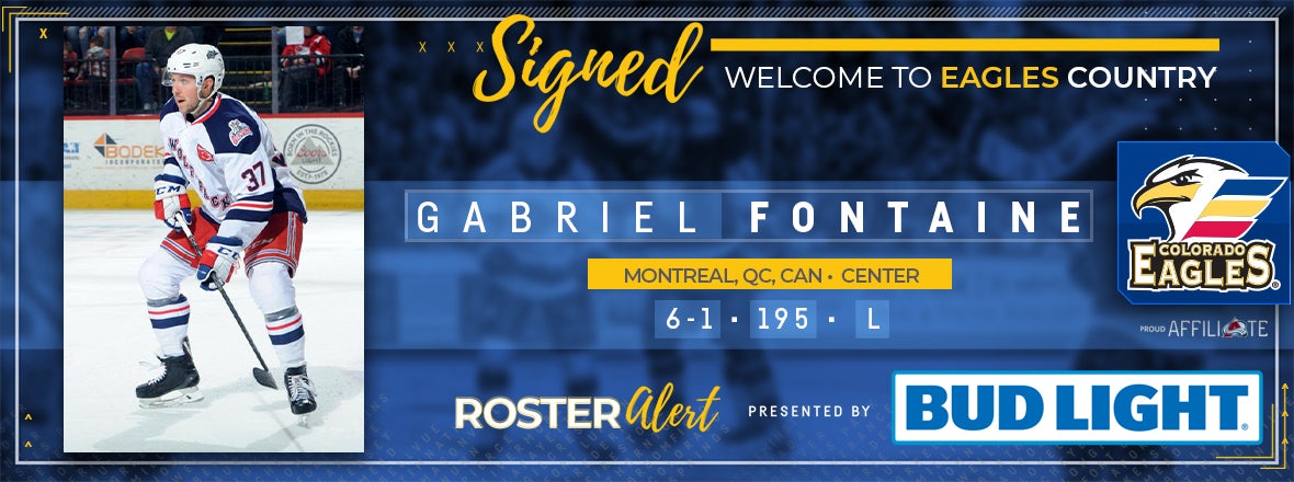 Eagles Sign Center Gabriel Fontaine to AHL Contract