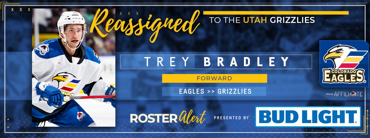 Bradley Reassigned to ECHL’s Utah Grizzlies