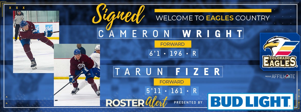 Colorado Inks Forwards Tarun Fizer, Cameron Wright