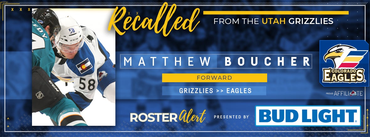 Eagles Recall Three from ECHL’s Utah Grizzlies