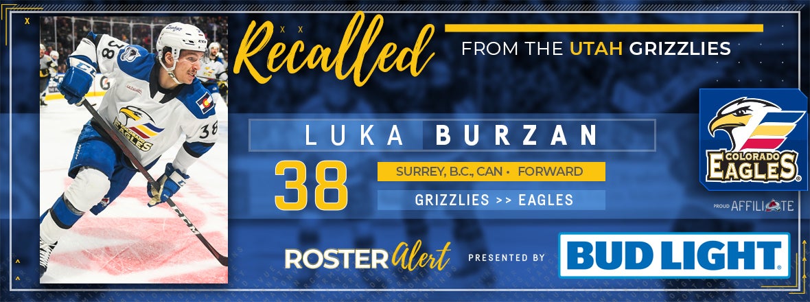 Eagles Recall Burzan from ECHL’s Utah Grizzlies