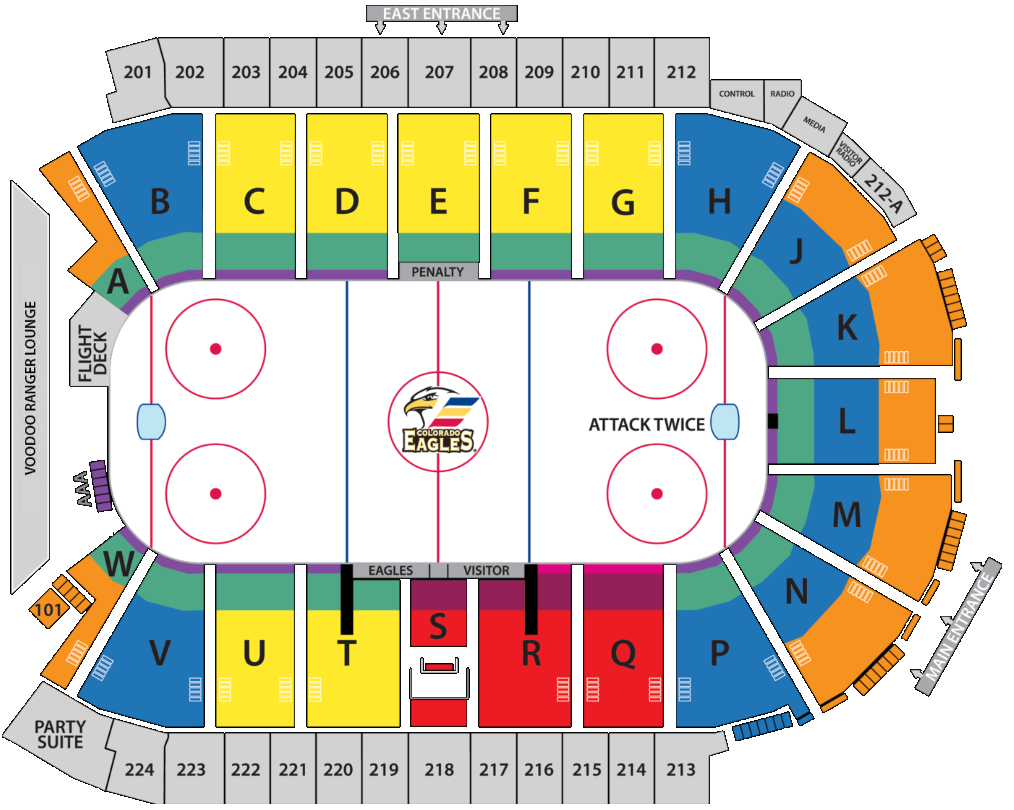 Seating Chart Colorado Eagles