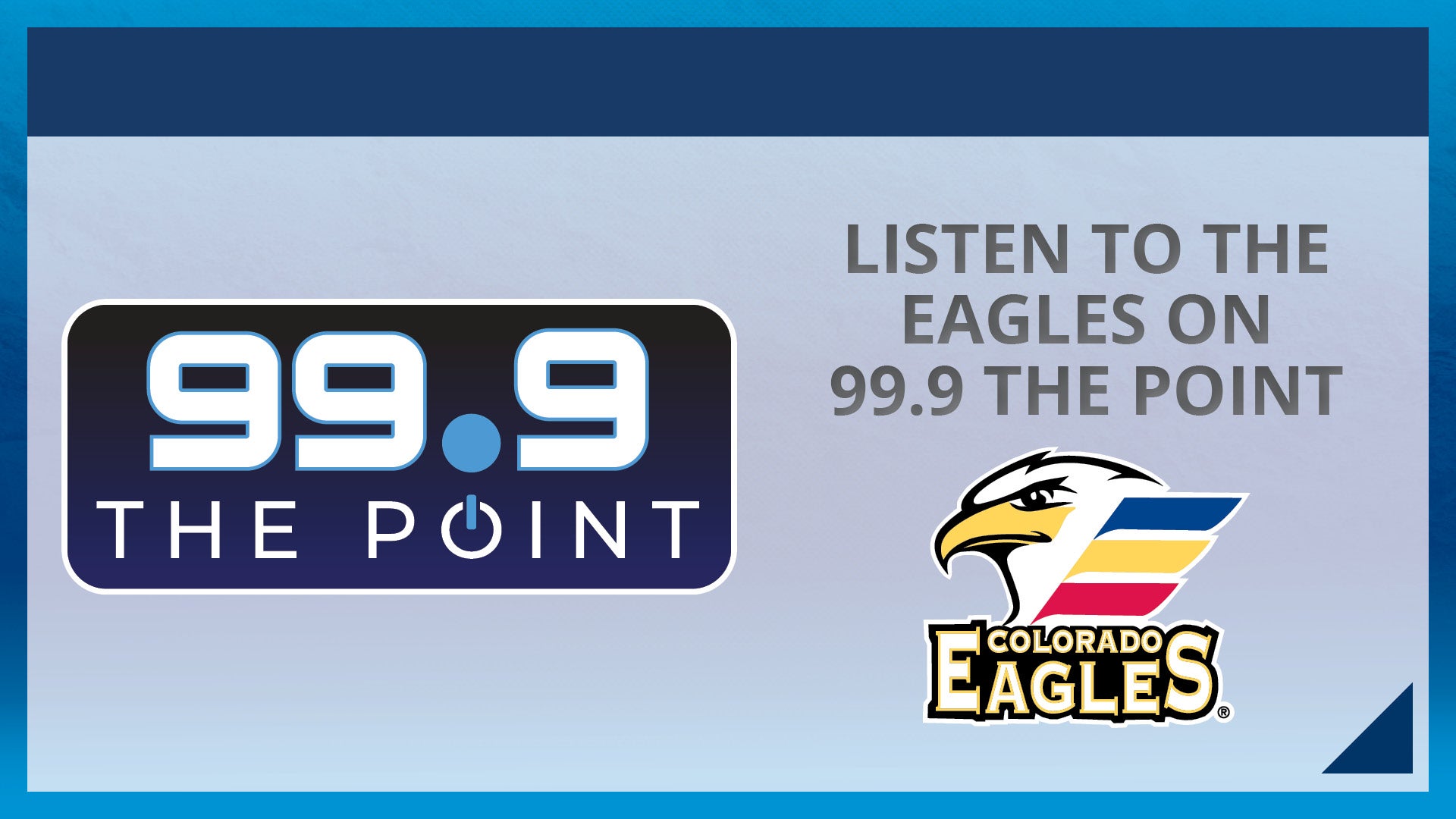 Listen on 99.9 The Point