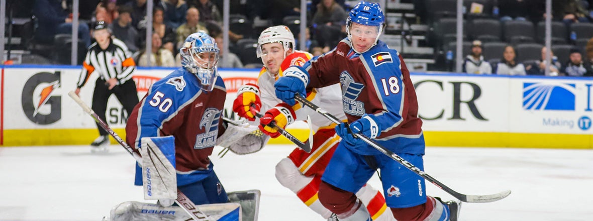 Calgary Defeats Eagles in Goaltender’s Duel, 2-1